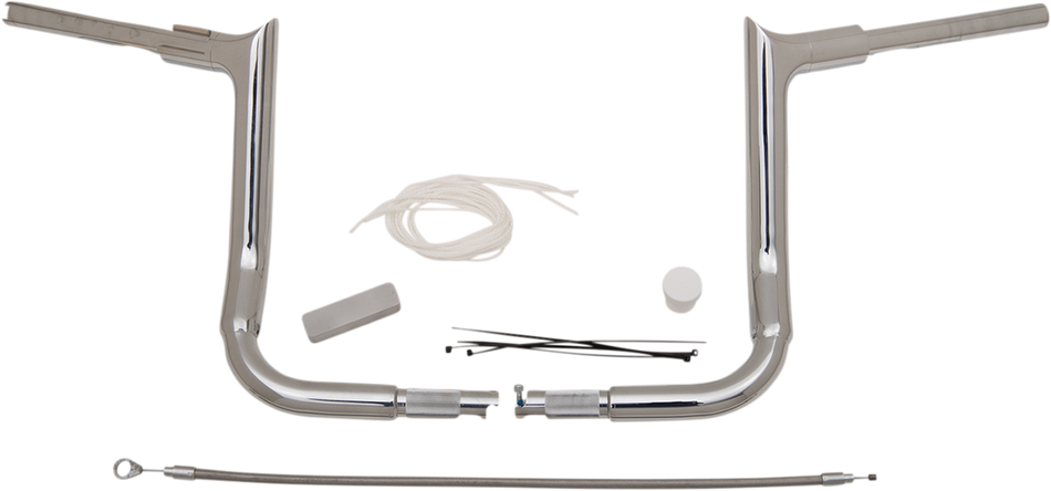 FAT BAGGERS INC. Handlebar Kit - Pointed Top - 12" - Chrome 809112