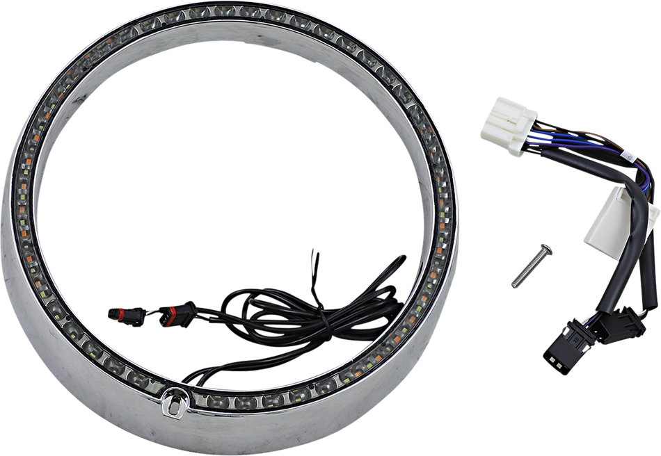 CUSTOM DYNAMICS Sequential Trim Ring - Chrome PB-7TR-SEQ-3C