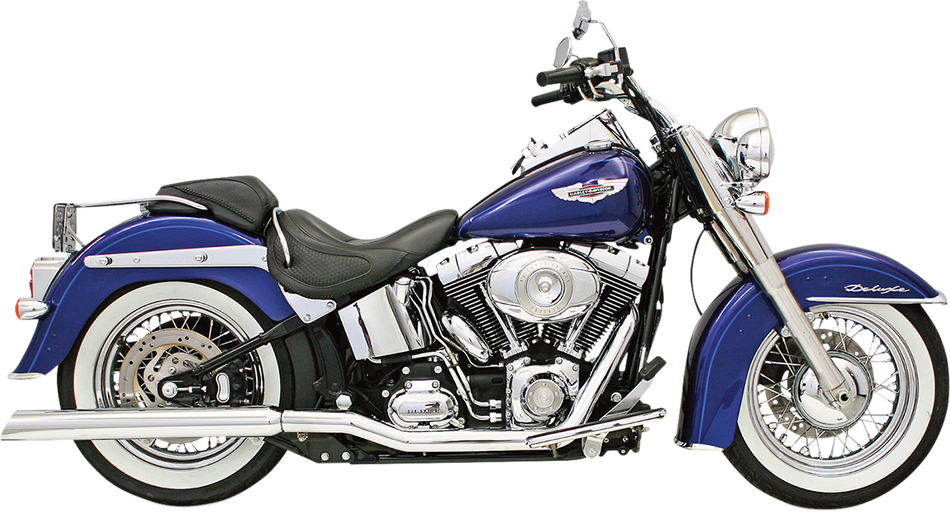 BASSANI XHAUST Chrome Mufflers - Slash-Down 31117C