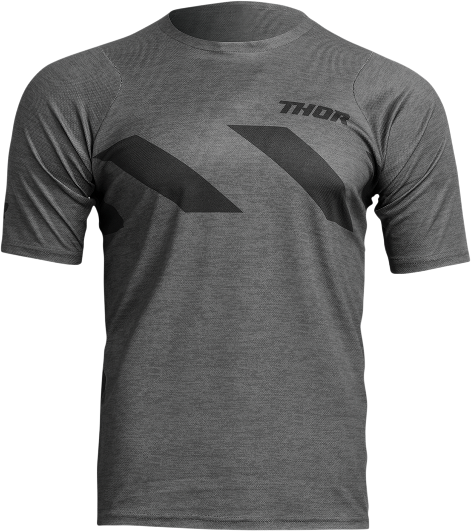 THOR Assist Hazard Jersey - Short-Sleeve - Heather Charcoal/Black - Large 5020-0010