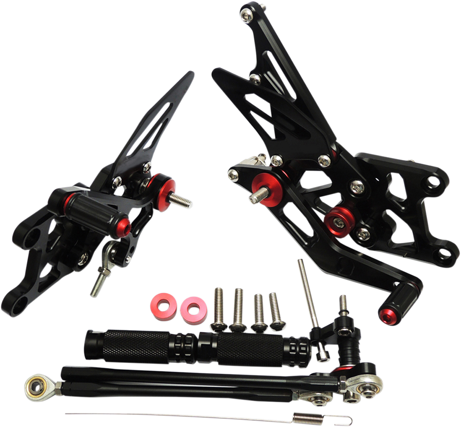 MGP MGP Rearset - Black - Honda CBR600RR 2007-2023 40901-2500