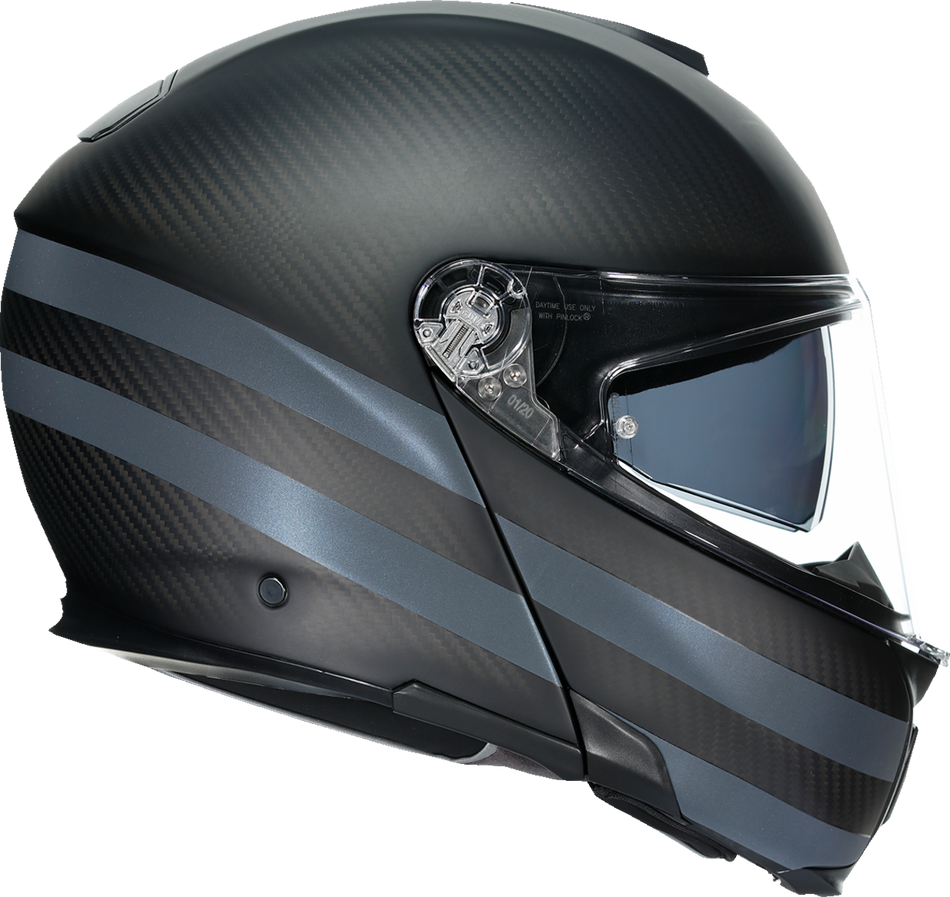 Casco AGV SportModular - Refractivo oscuro - Carbono/Negro - Grande 211201O2IY01414 