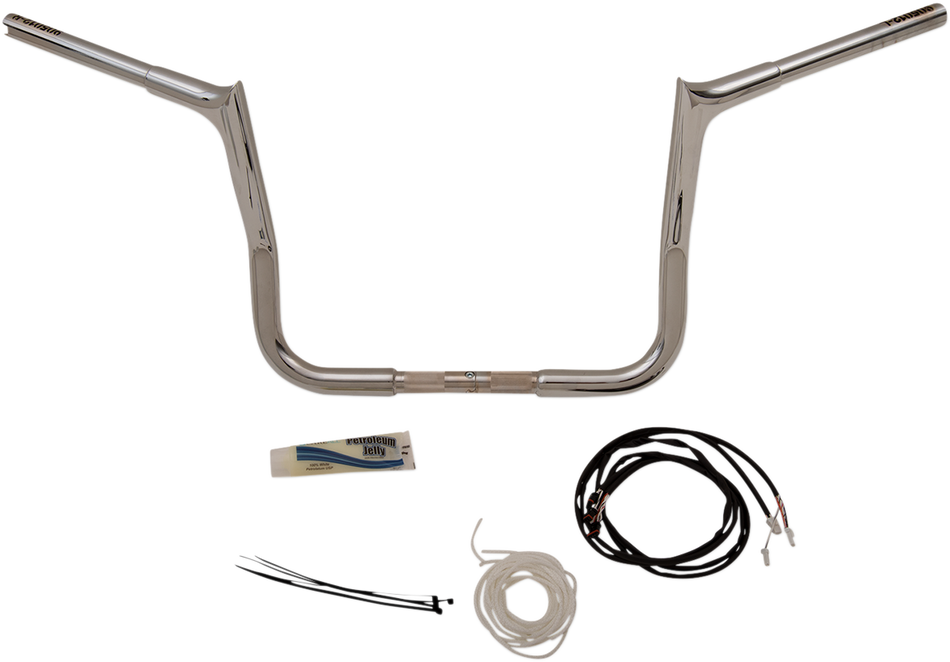 FAT BAGGERS INC. Handlebar Kit - Pointed Top - 12" - Chrome 909212