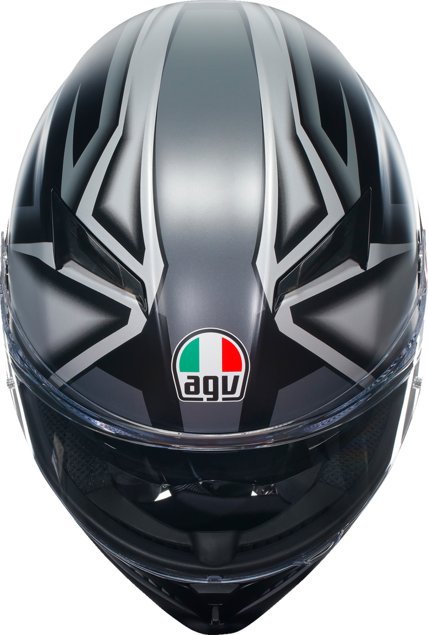 AGV K3 Helmet - Compound - Matte Black/Gray - Small 2118381004008S