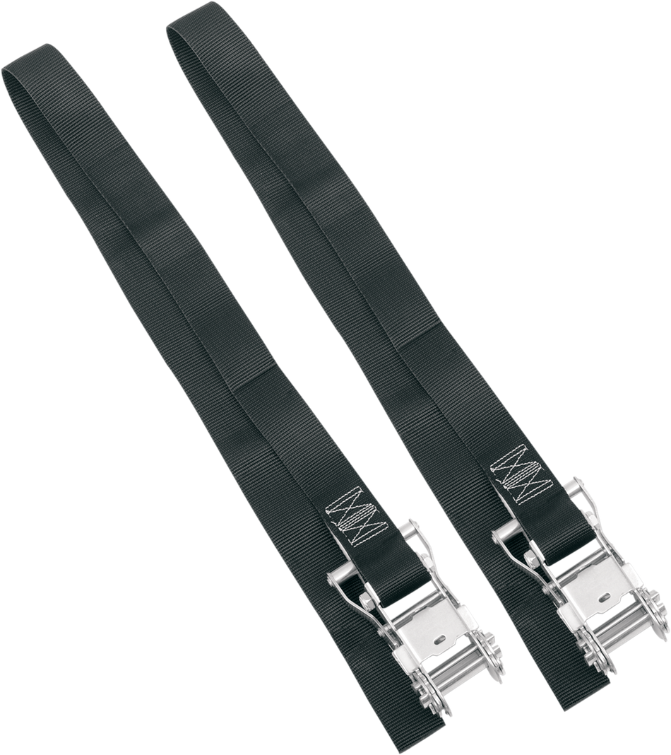 POWERTYE MFG. Endless Ratchet Tie-Downs - 1-1/2" x 4' - Black 30042