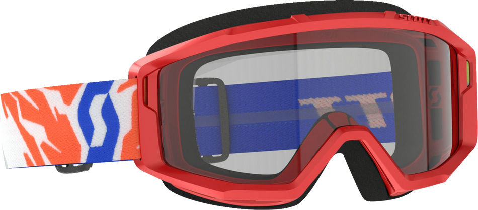 SCOTT Youth Primal Goggles - Red - Clear 4030260004043