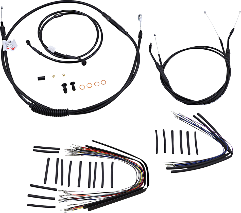 BURLY BRAND Control Kit - 14" Ape Hanger Handlebars B30-1040