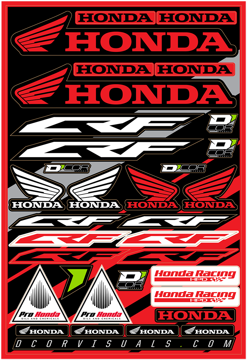 D'COR VISUALS Decal Sheet - Honda 40-10-100