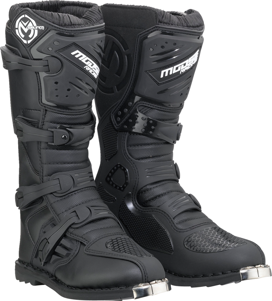 Botas clasificatorias MOOSE RACING - Negras - Suela ATV - Talla 7 3410-2626 