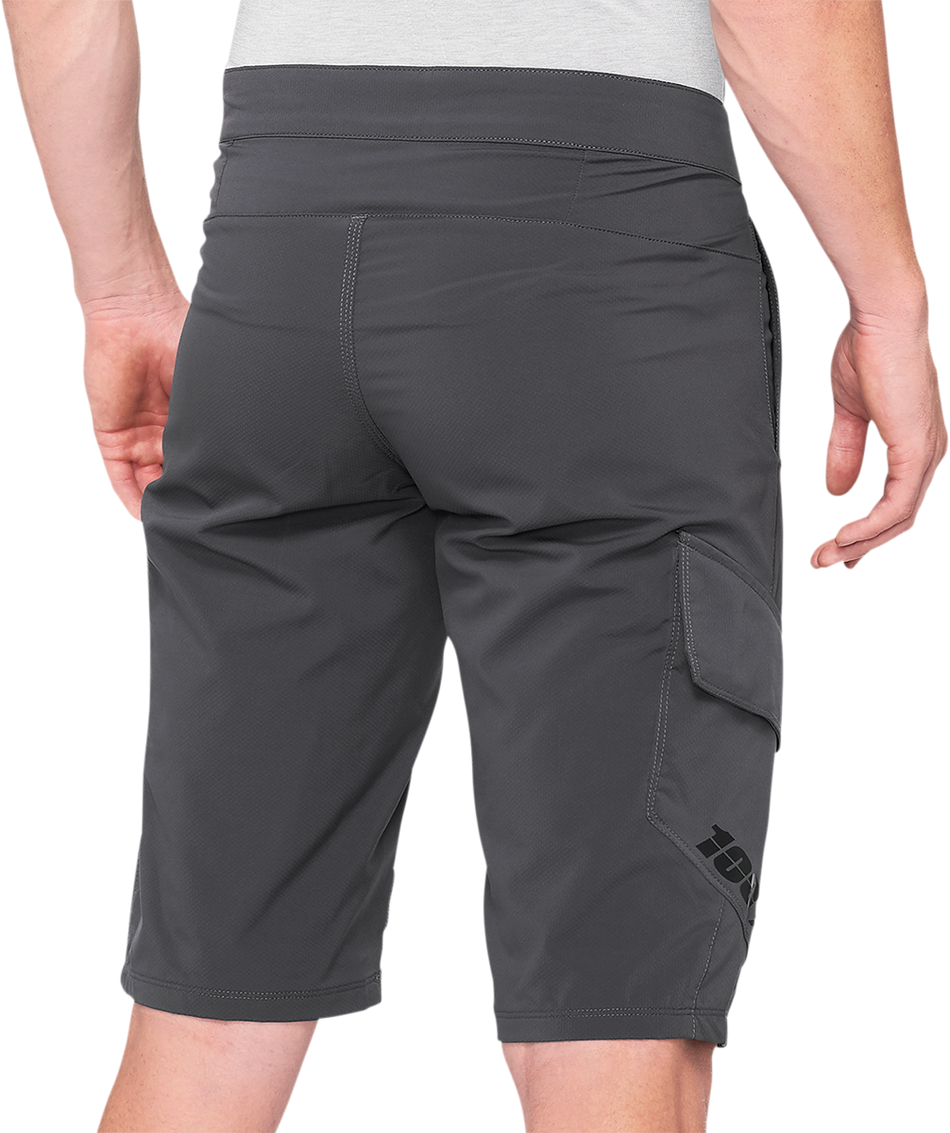 100% Ridecamp Shorts - Charcoal - US 38 40029-00012