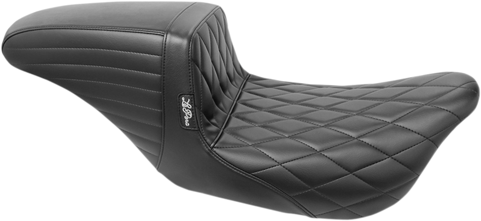 LE PERA Kickflip Daddy Long Legs Seat - Diamond - Black - FL '08+ LK-597DLDM