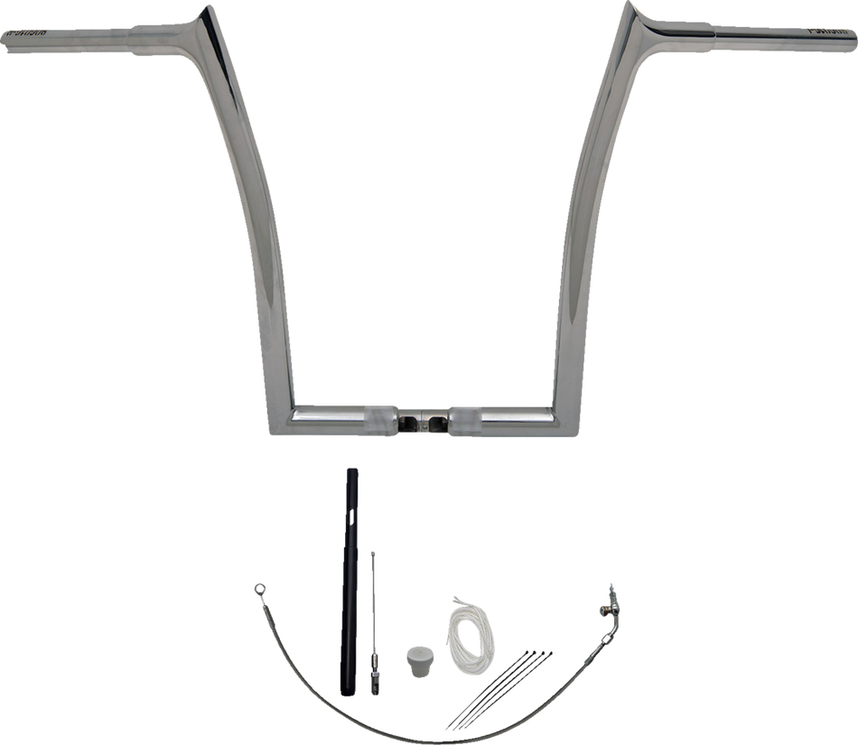 FAT BAGGERS INC. Handlebar Kit - Pointed Top - 16" - Chrome 919916