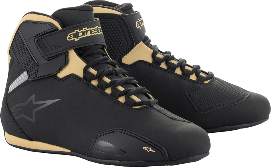 ALPINESTARS Women's Sektor Shoes - Black/Champagne - US 9 2515719-1090-9