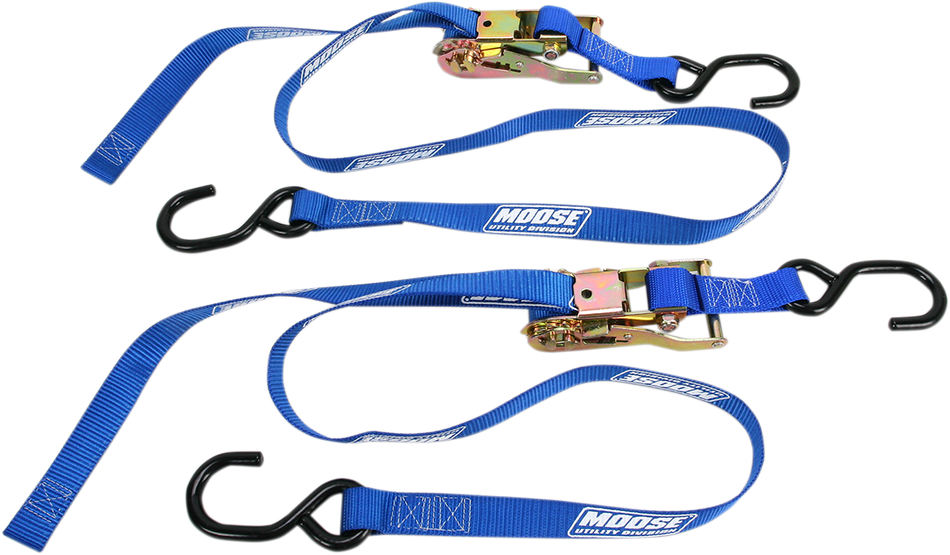 MOOSE UTILITY Ratchet Tie-Down - 1" - Blue 3920-0299