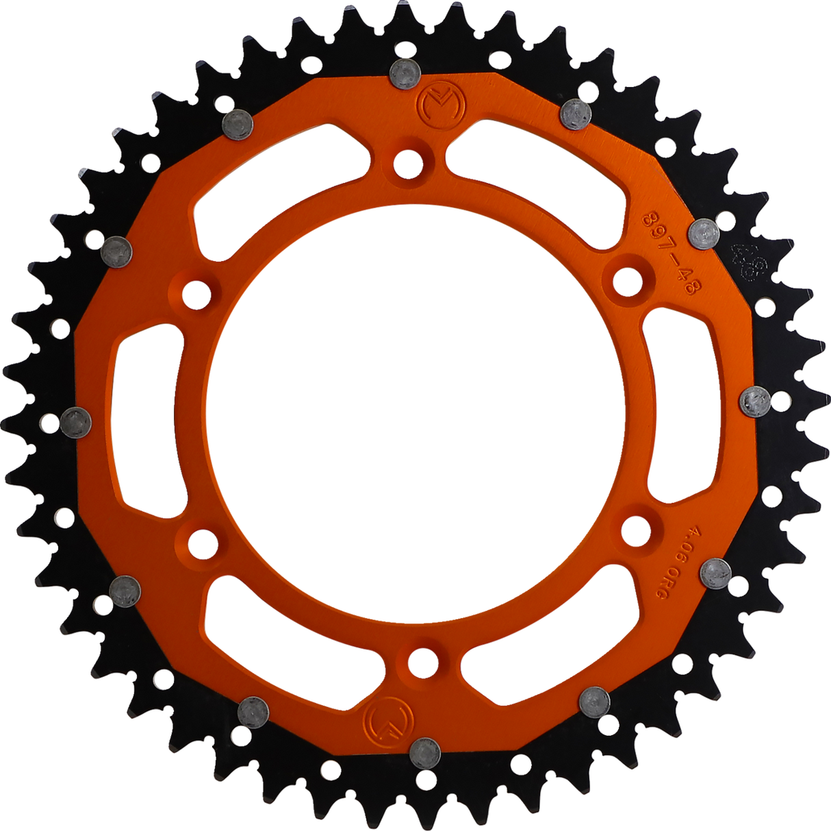 MOOSE RACING Doppelkettenrad - Orange - 48 Zähne 1210-897-48-14X 