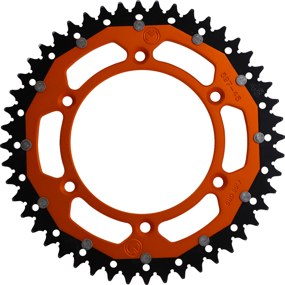 MOOSE RACING Dual Sprocket - Orange - 48 Tooth 1210-897-48-14X