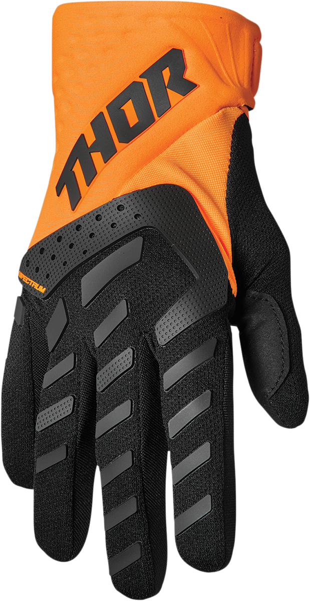 THOR Youth Spectrum Gloves - Orange/Black - Large 3332-1616