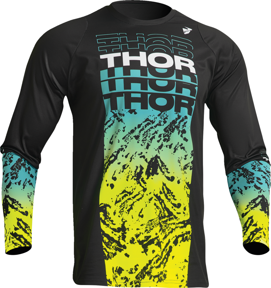 THOR Sector Atlas Jersey - Black/Teal - XL 2910-7056