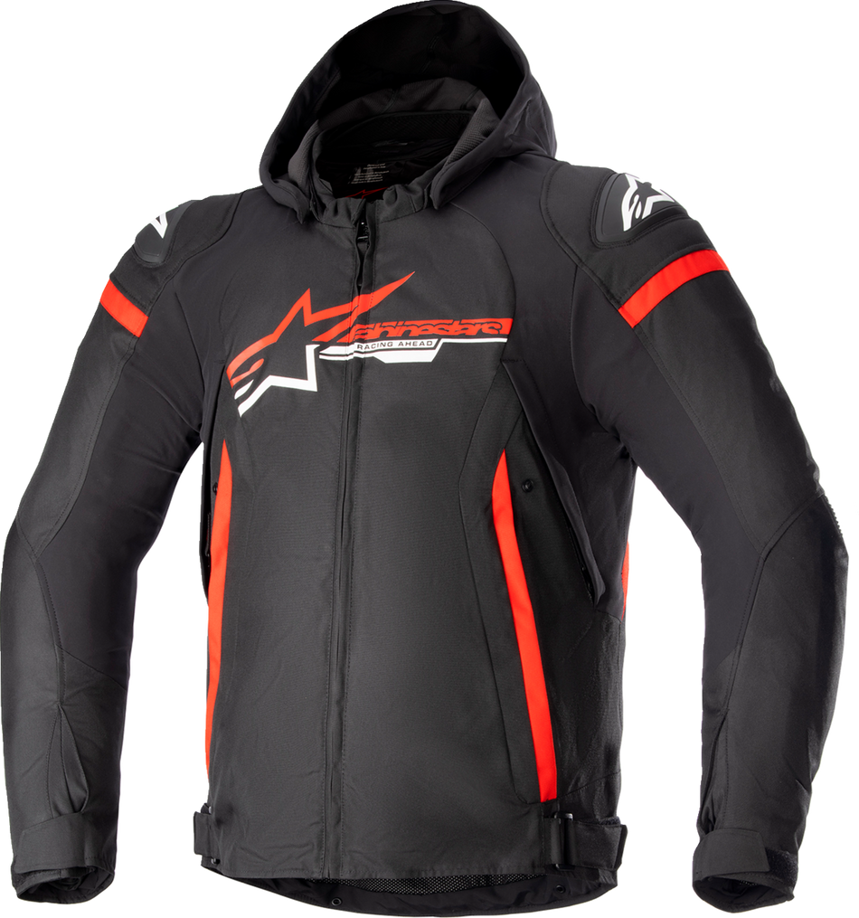 ALPINESTARS Zaca Waterproof Jacket - Black/Red/White - Small 3206423-1342-S