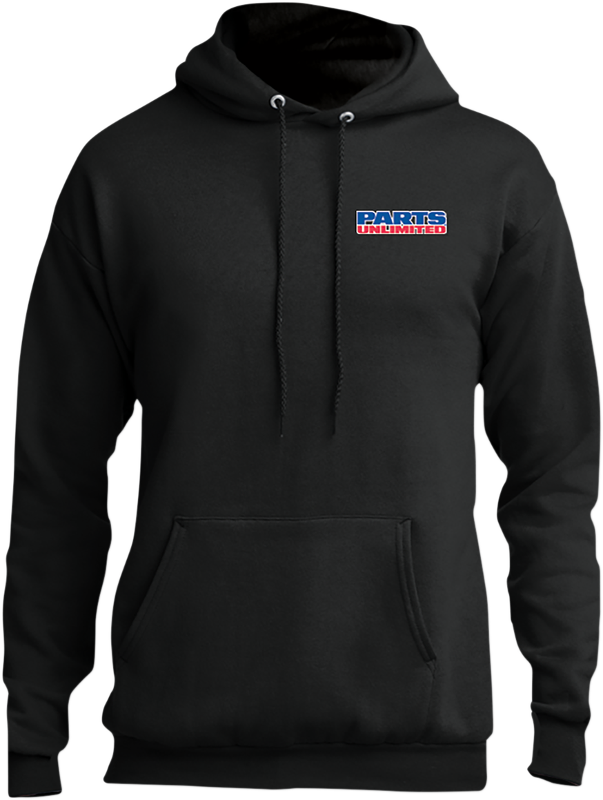 THROTTLE THREADS Parts Unlimited Hoodie - Black - 2XL PSU36PC78HBK2X