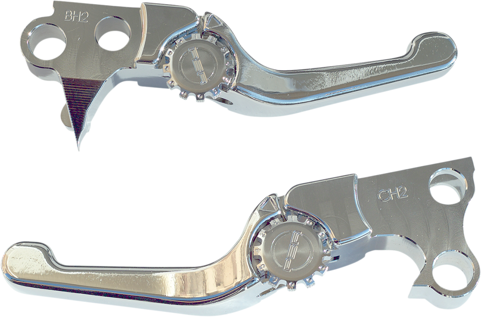 POWERSTANDS RACING Lever Set - Anthem - Shorty - Chrome 12-01651-20