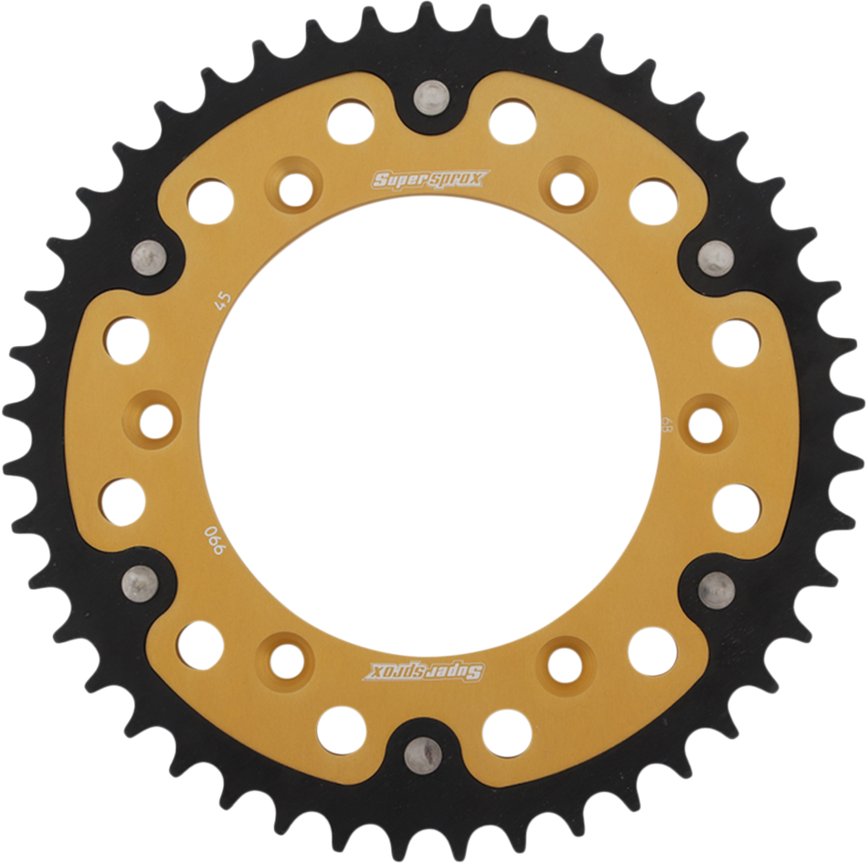 SUPERSPROX Stealth Rear Sprocket - 45 Tooth - Gold - Husaberg/Husqvarna/KTM RST-990-45-GLD