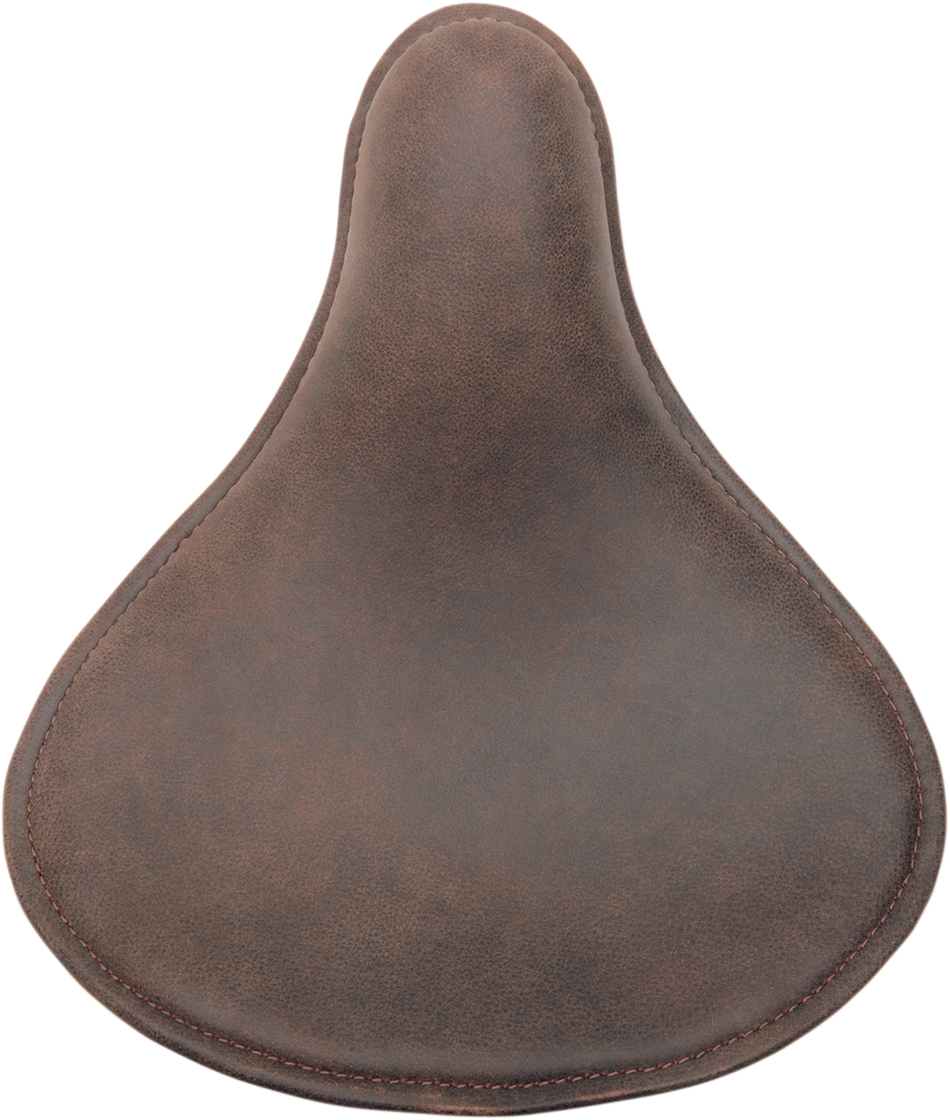 DRAG SPECIALTIES Seat - Spring Solo - Low-Profile - Small - Distressed Brown Leather 0806-0039