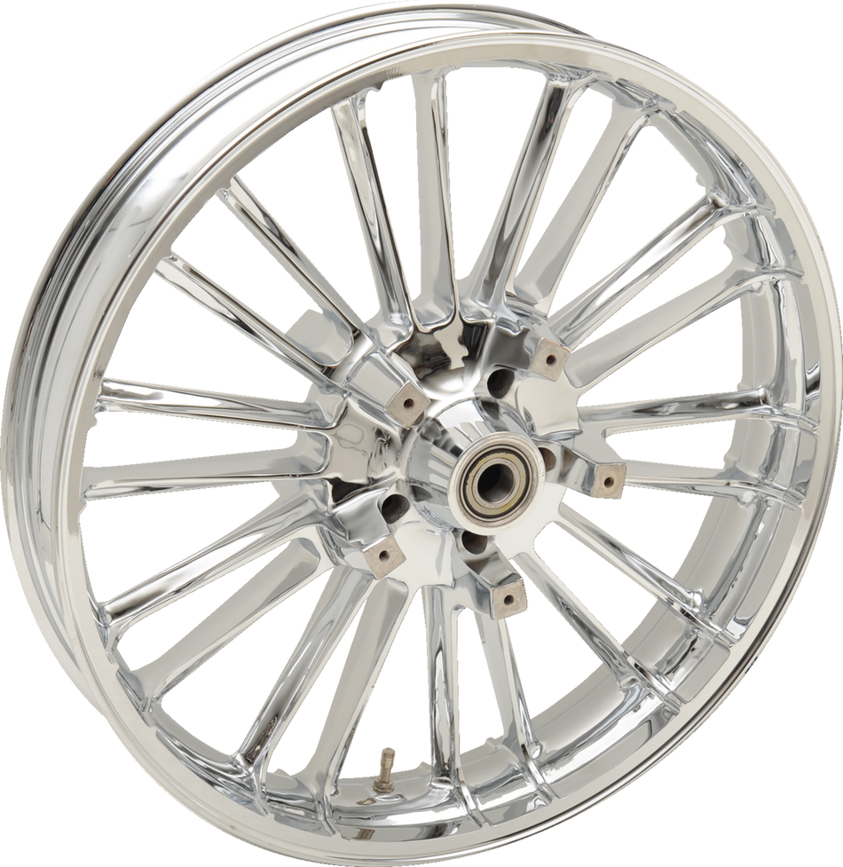 COASTAL MOTO Front Wheel - Atlantic 3D- Dual Disc/ABS - Chrome - 21"x3.50" 3D-ATL213CHABST