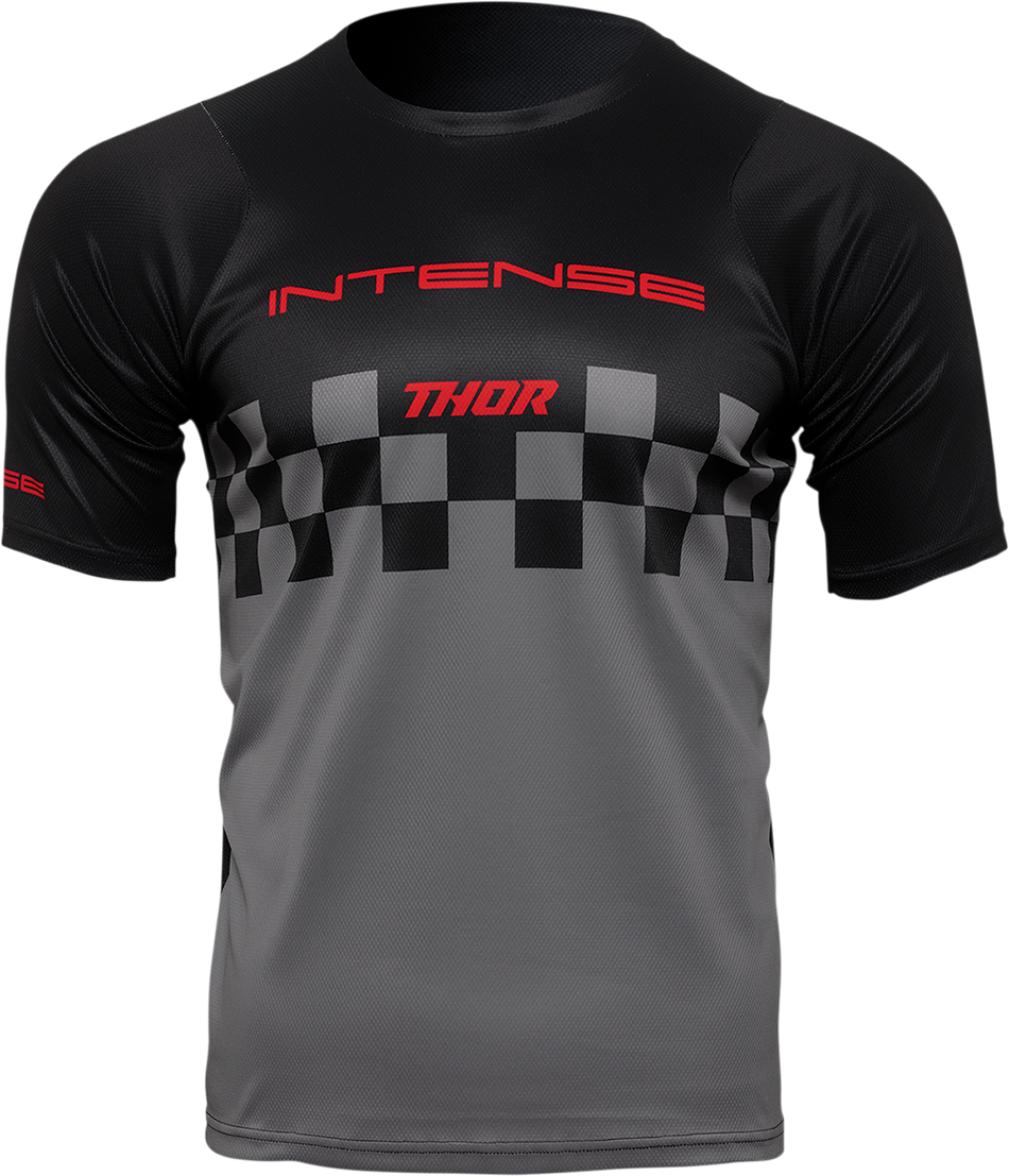 THOR Intense Chex Jersey - Black/Gray - XS 5120-0144