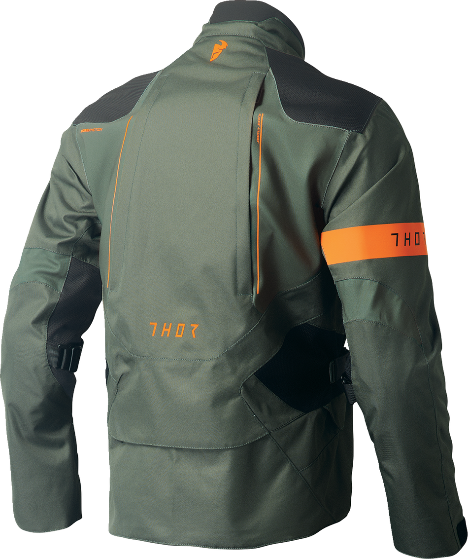 THOR Range Jacket - Army Green/Orange - 3XL 2920-0731