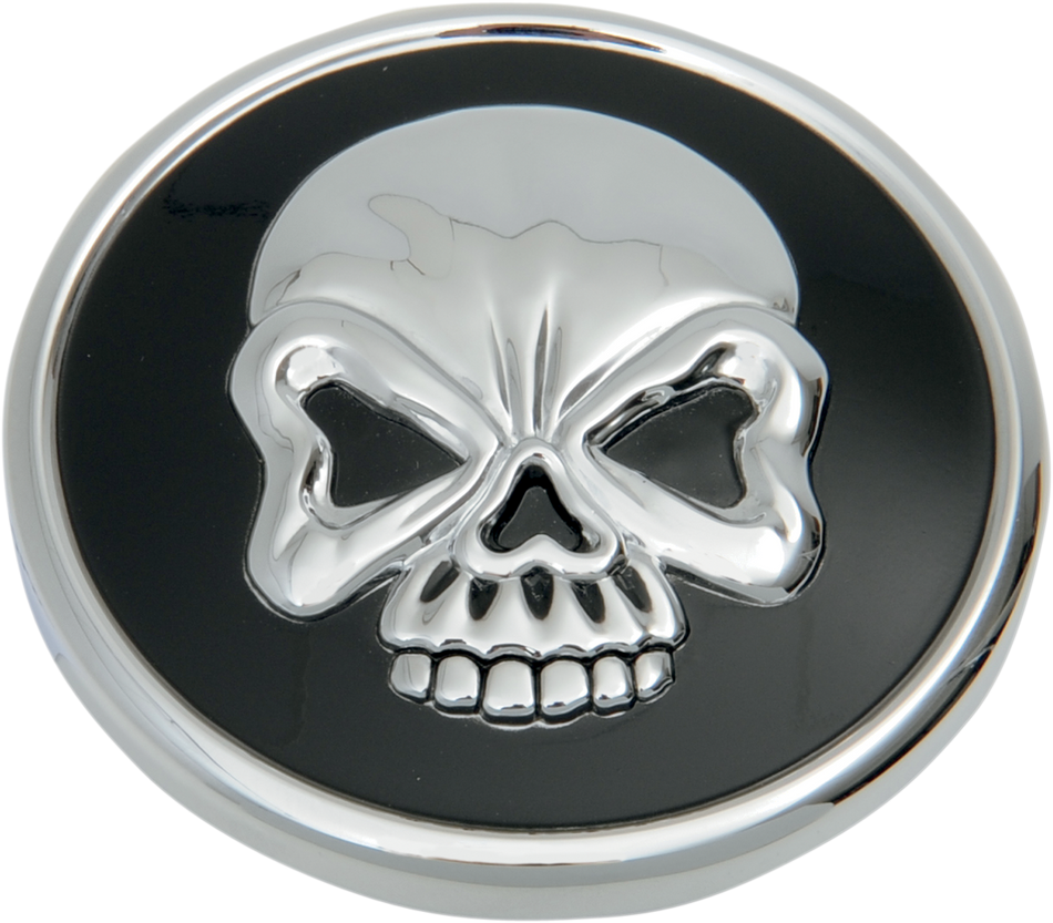 DRAG SPECIALTIES Gas Cap - Non-Vented Screw-In Skull 12717