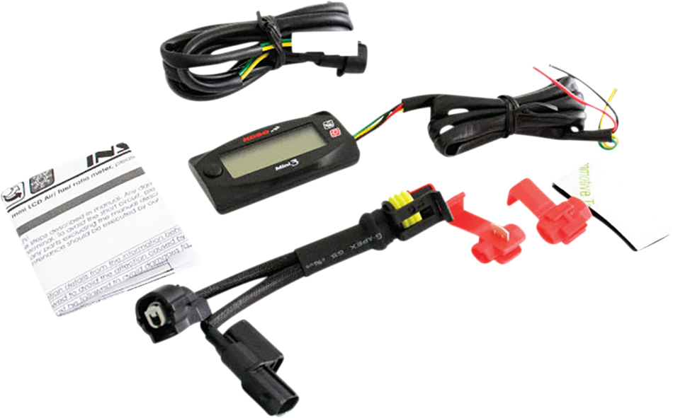 KOSO NORTH AMERICA Mini 3 Air/Fuel Ratio Meter - '14-'15 Honda Grom O2 SENSOR NOT INLCUDED BA003214