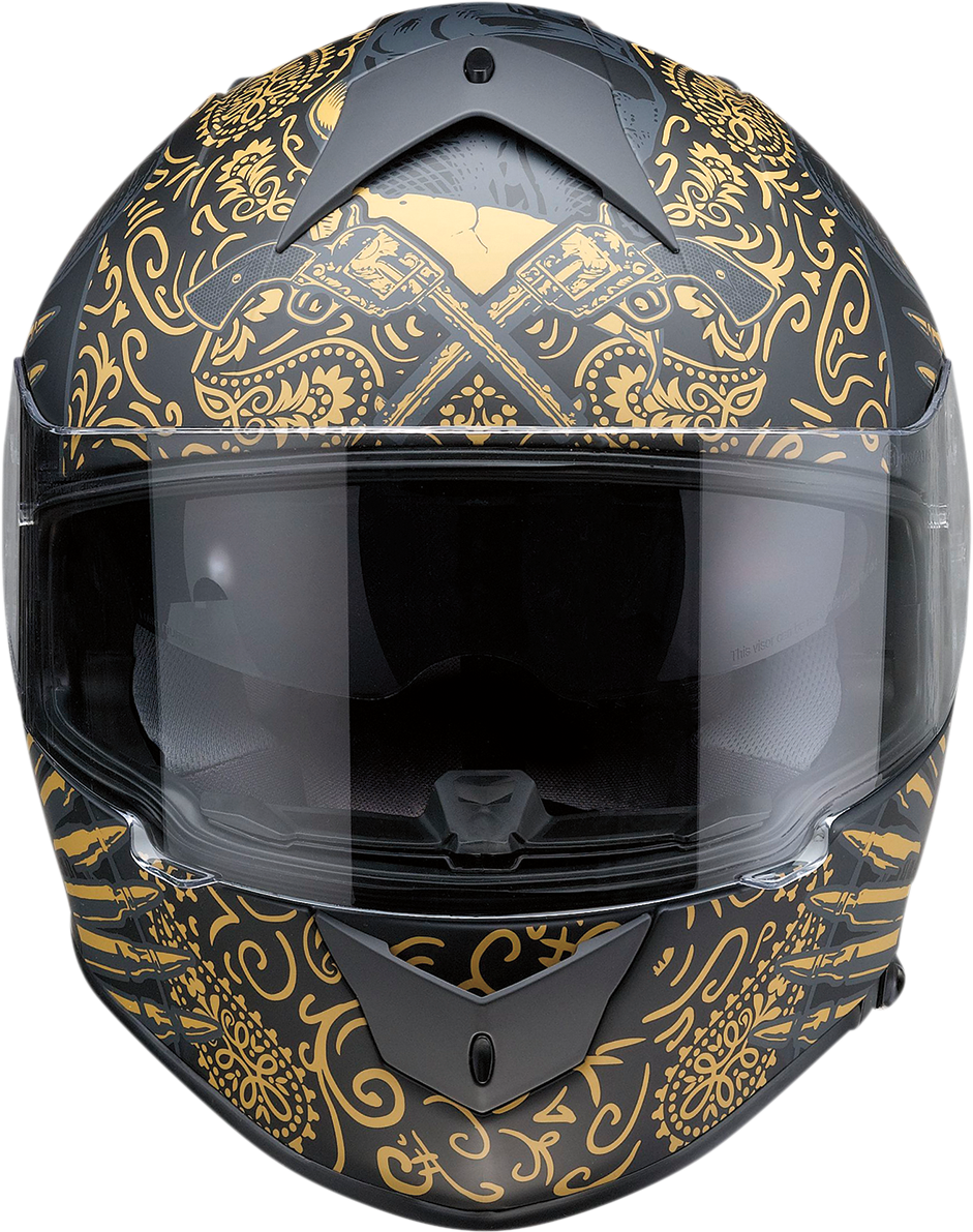 Casco Z1R Warrant - Sombrero - Negro/Dorado - Mediano 0101-14172 