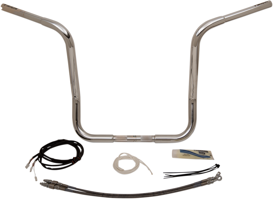 FAT BAGGERS INC. Handlebar Kit - Rounded Top - 16" - Chrome 909516