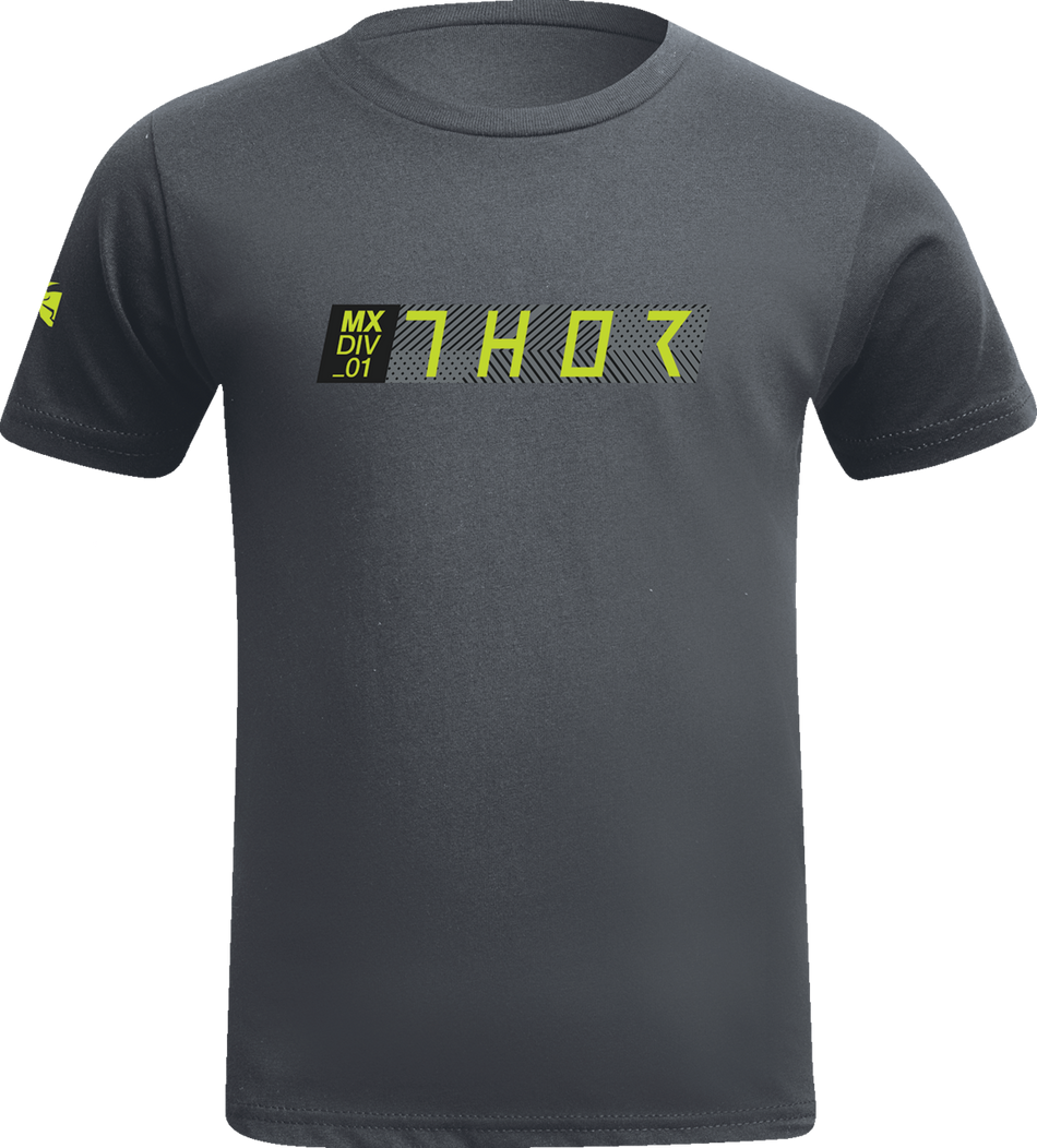 THOR Youth Tech T-Shirt - Charcoal - XS 3032-3587