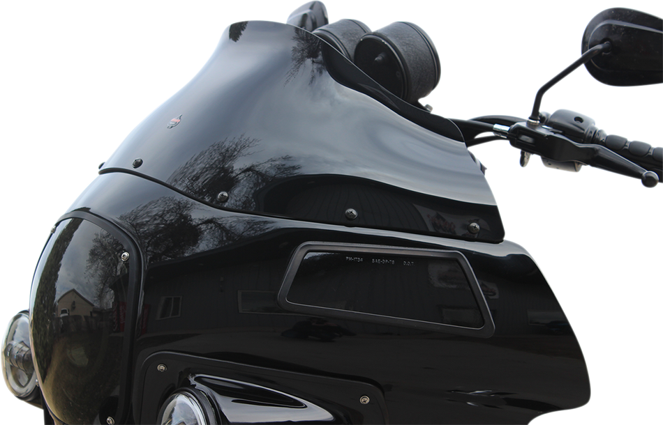 KLOCK WERKS Flare™ Windshield - 9" - Black - FXRP KWW-02-0501