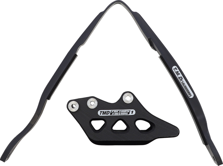 T.M. DESIGNWORKS Chain Guide/Slider - Yamaha - Black YCP-K18-BK