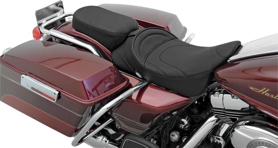 DRAG SPECIALTIES Pillion Seat - Mild Stitched - Narrow - FL '99-'22 0801-0469