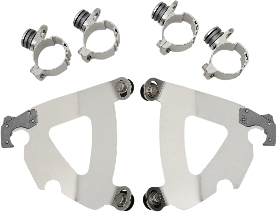 MEMPHIS SHADES Road Warrior Mounting Kit - Polished - FXDWG MEK2030