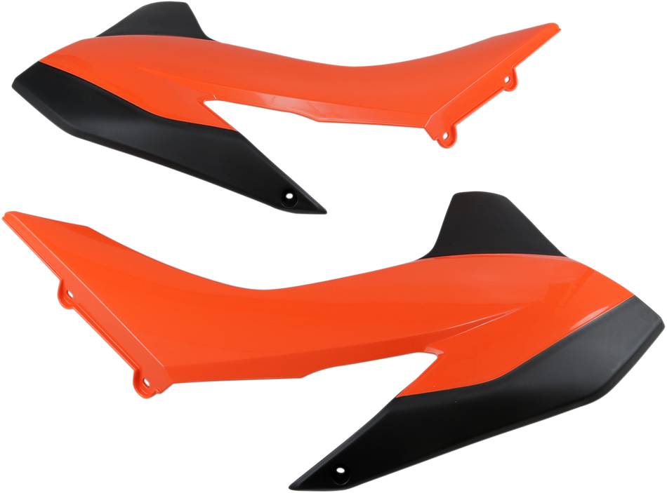 ACERBIS Radiator Shrouds - '16 Orange/Black 2314255225