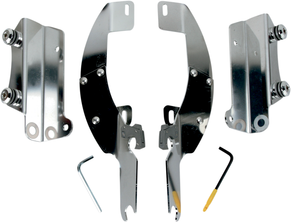 MEMPHIS SHADES Batwing Trigger Lock Mounting Kit - Nomad - Polished MEK1947