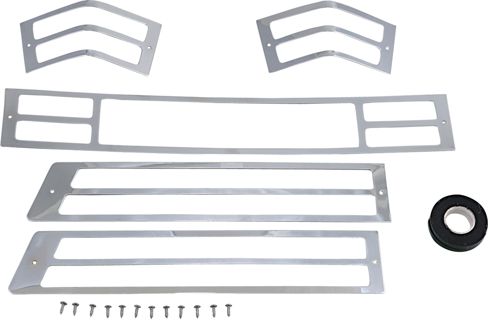 Parts Unlimited Tourbox Light Grills - 88-97 Gl 45-8917-Bc9