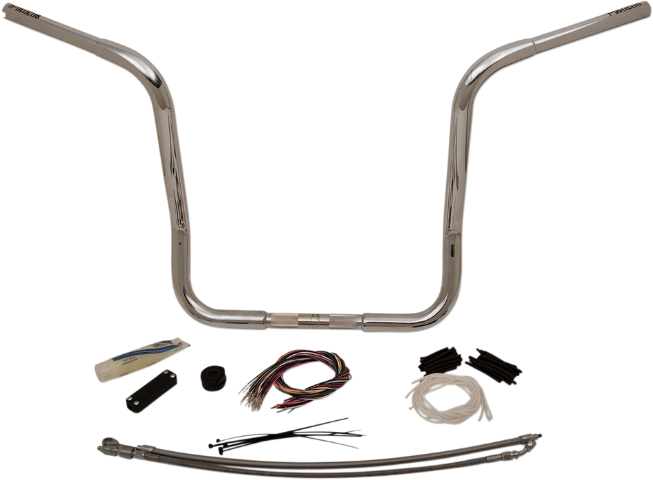 FAT BAGGERS INC. Handlebar Kit - Rounded Top - 16" - Chrome 909416