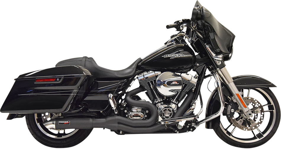 BASSANI XHAUST 2:1 Exhaust - Black 1F68B