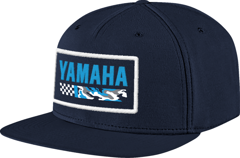 YAMAHA APPAREL Yamaha Racing-Mütze – Flacher Schirm – Camo Blue NP21A-H3239 