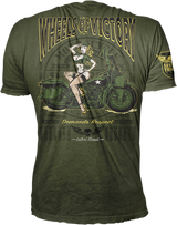 LETHAL THREAT Wheels of Victory T-Shirt, Grün, Größe M, VV40168M 