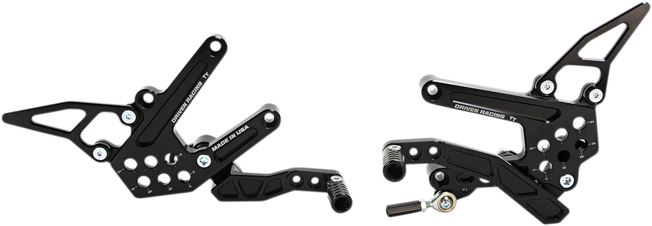 DRIVEN RACING TT Rearset - ZX10R DRP-723-BK