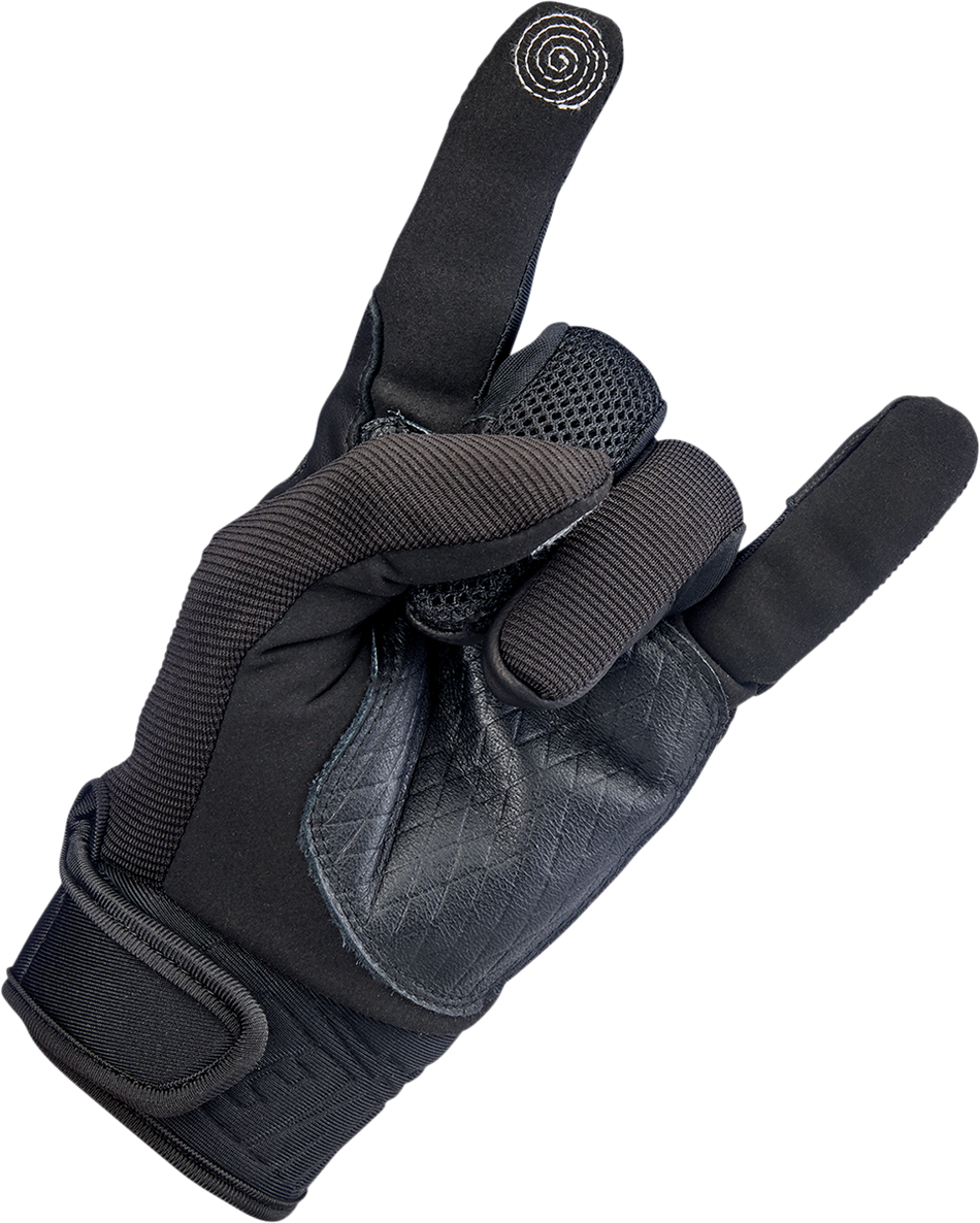 BILTWELL Baja Gloves - Black Out - Medium 1508-0101-303