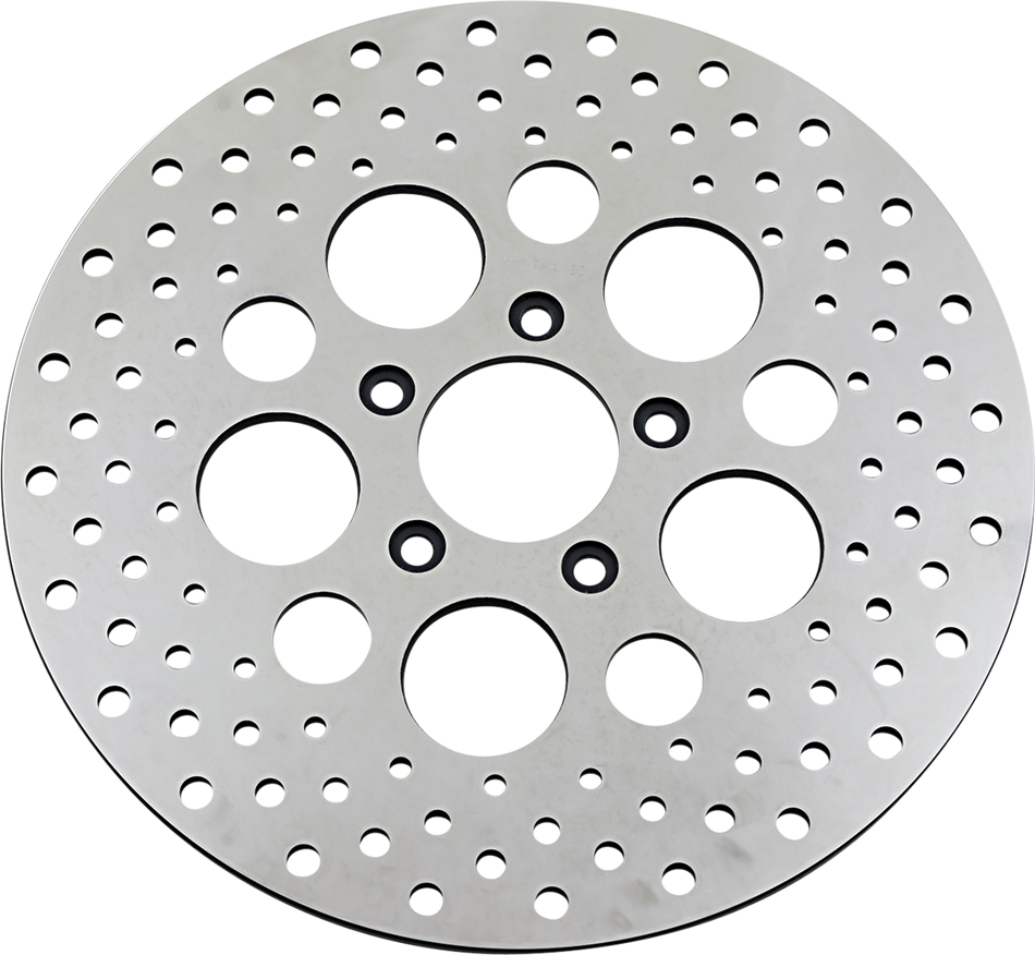 DRAG SPECIALTIES Drilled Brake Rotor - Front - 11.5" - Harley-Davidson 060185ASP-BC648