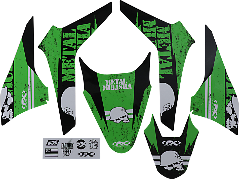 FACTORY EFFEX Metal Mulisha Graphic Kit - Kawasaki 23-11112